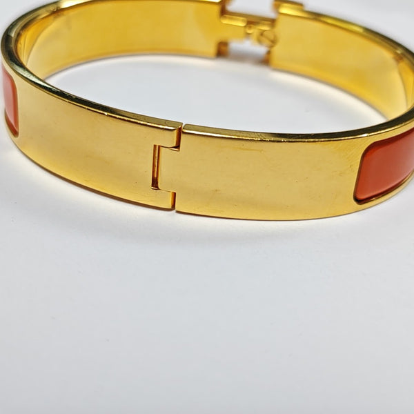 Clic H Metal Gold Bangle