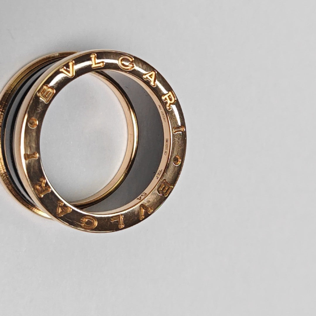B.ZERO1 18k Rose Gold Ring EU 54