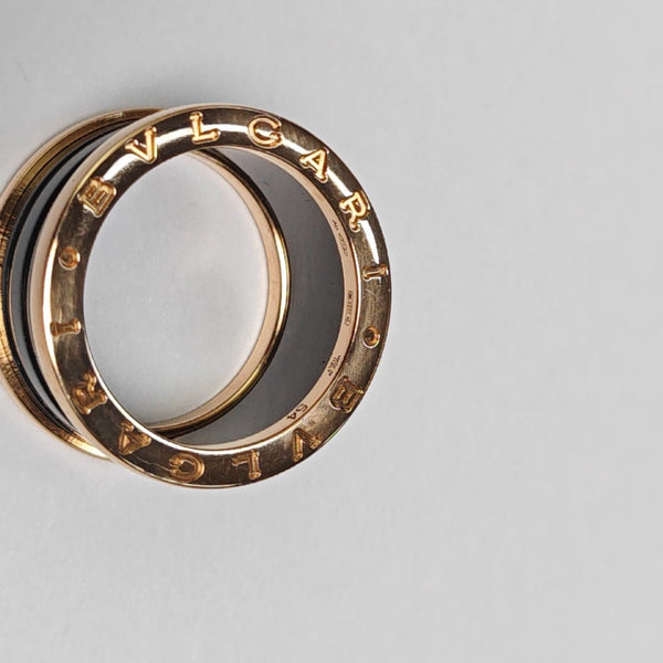 B.ZERO1 18k Rose Gold Ring EU 54