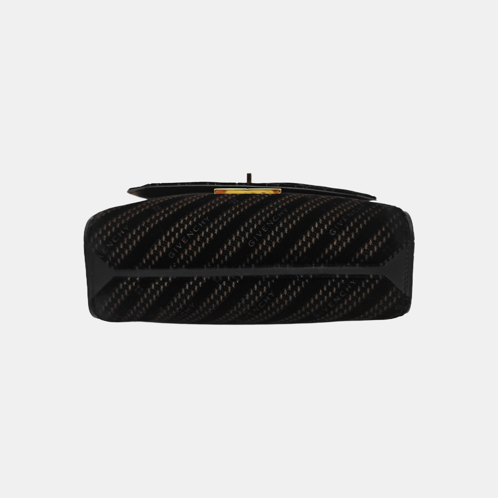 Suede Shoulder Bag Black