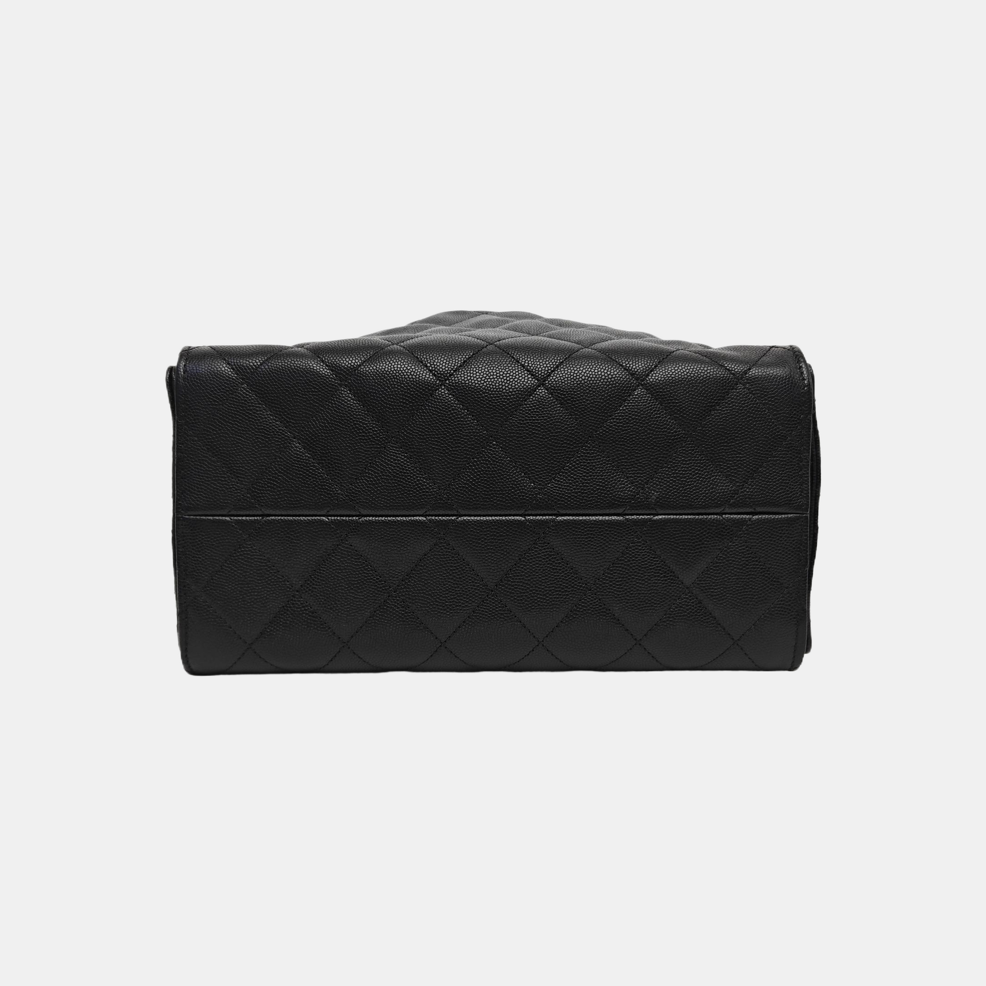 CHANEL 25 Small Quilted Calfskin Black