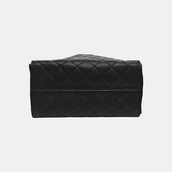 CHANEL 25 Small Quilted Calfskin Black