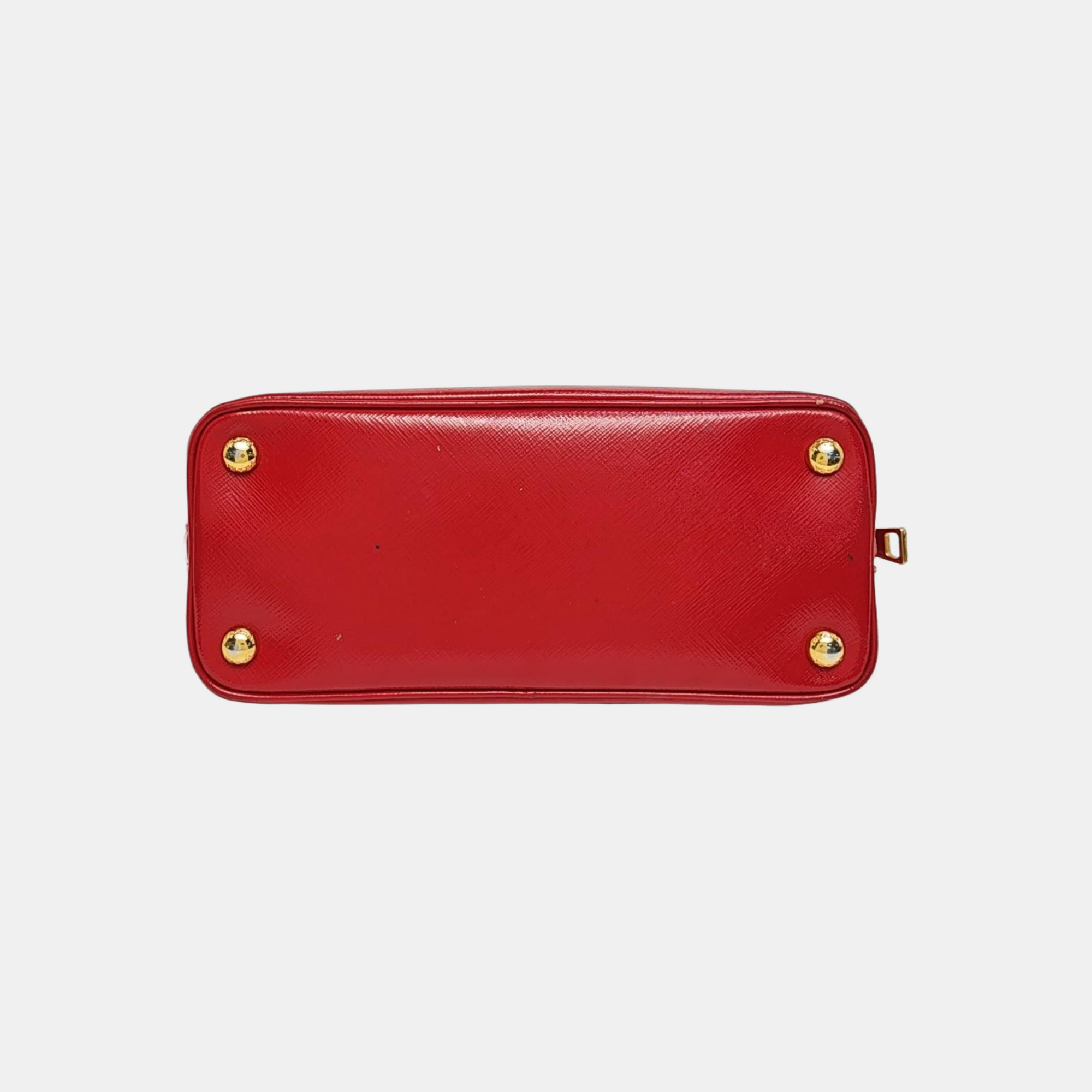 Paseo de ternera saffiano pequeña roja