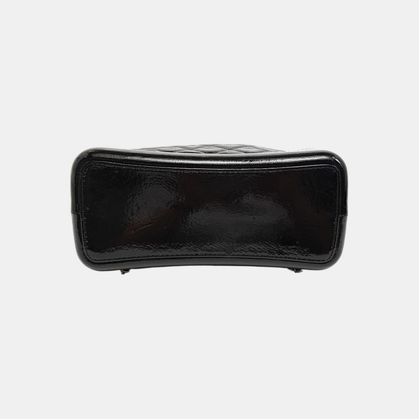 GABRIELLE Small Quilted Lambskin Black