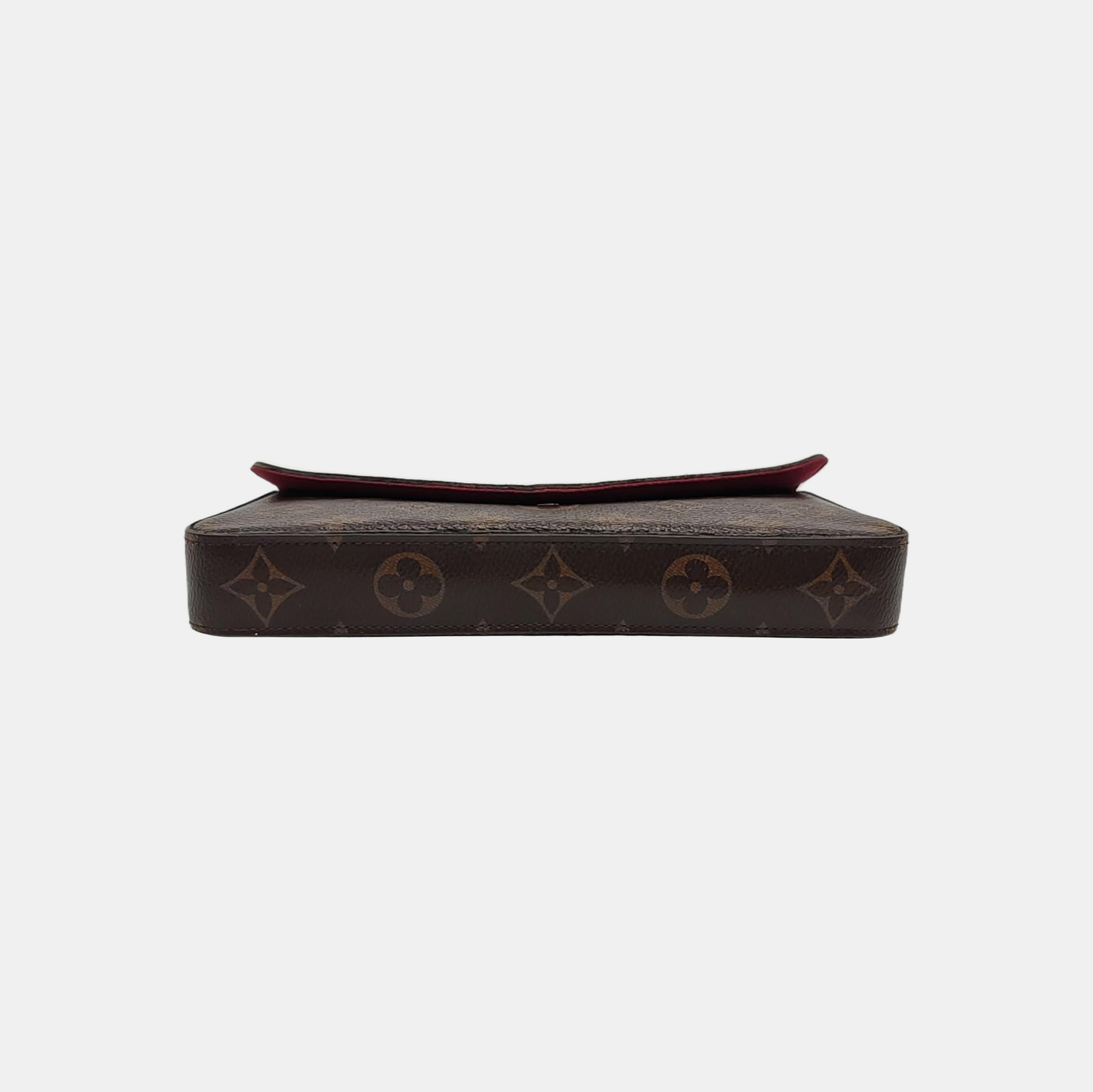 Authenticated pre-owned  FÉLICIE Monogram Coated Canvas Brown - Shoulder Bag at Looply