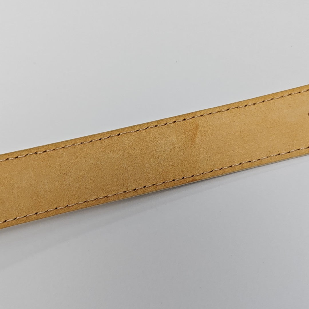 Coated Canvas Belt White