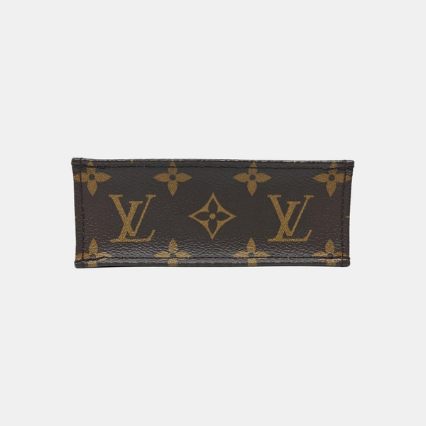 SAC PLAT Mini Monogram Coated Canvas Brown