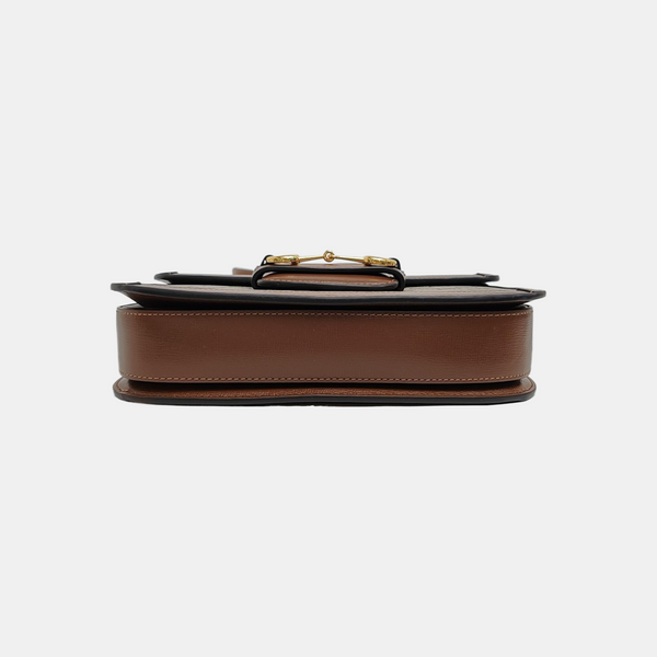 Horsebit 1955 Medium Monogram Coated Canvas Beige
