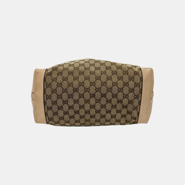 Monogram Canvas Tote Bag Brown