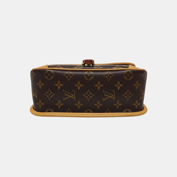 DIANE Monogram Coated Canvas Brown