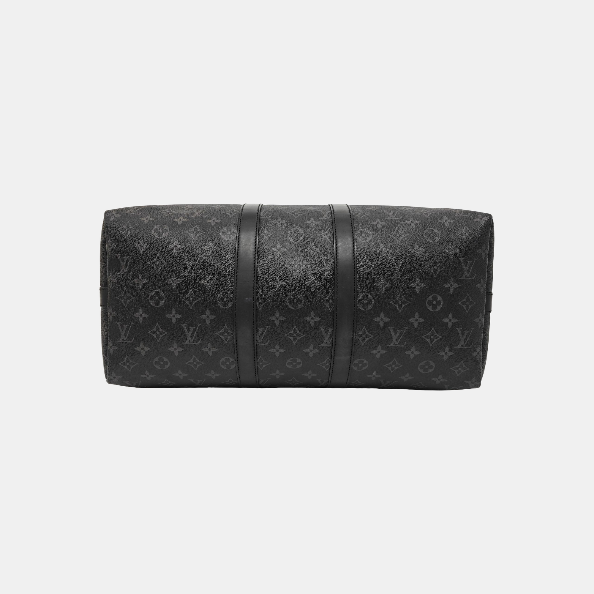 KEEPALL 45 Monogram Coated Canvas Black