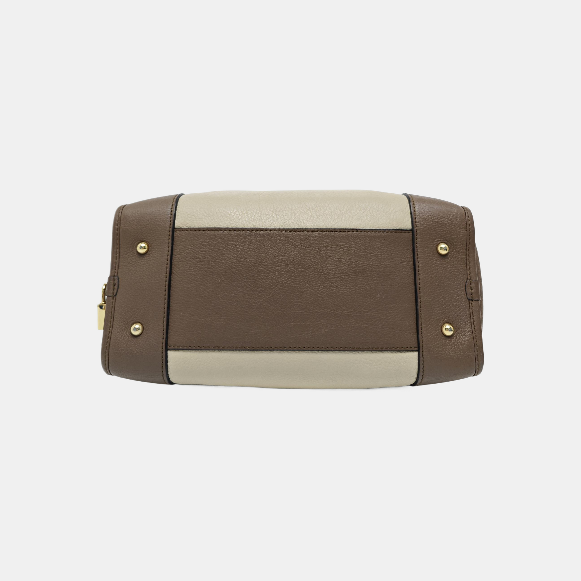 Authenticated pre-owned  Amazona Calfskin Beige - Top Handle Bag at Looply