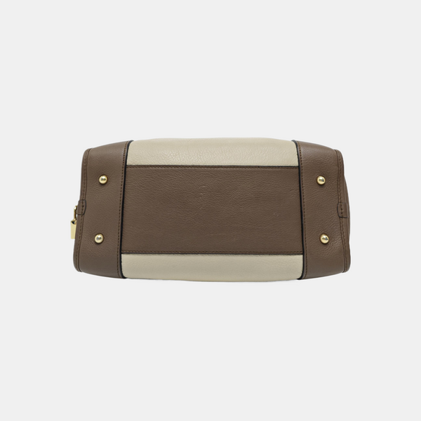 Authenticated pre-owned  Amazona Calfskin Beige - Top Handle Bag at Looply
