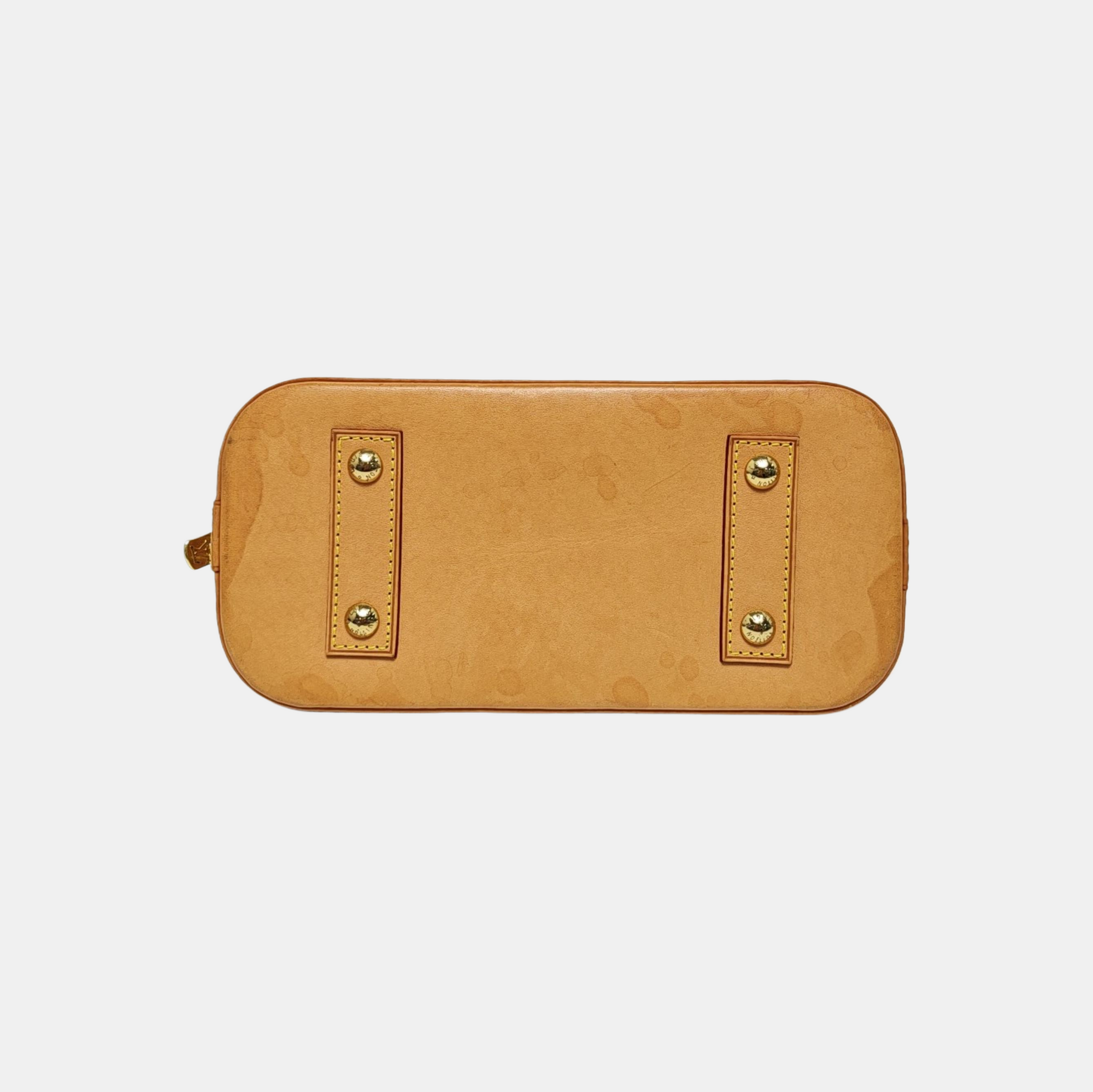 ALMA BB Monogram Coated Canvas Brown