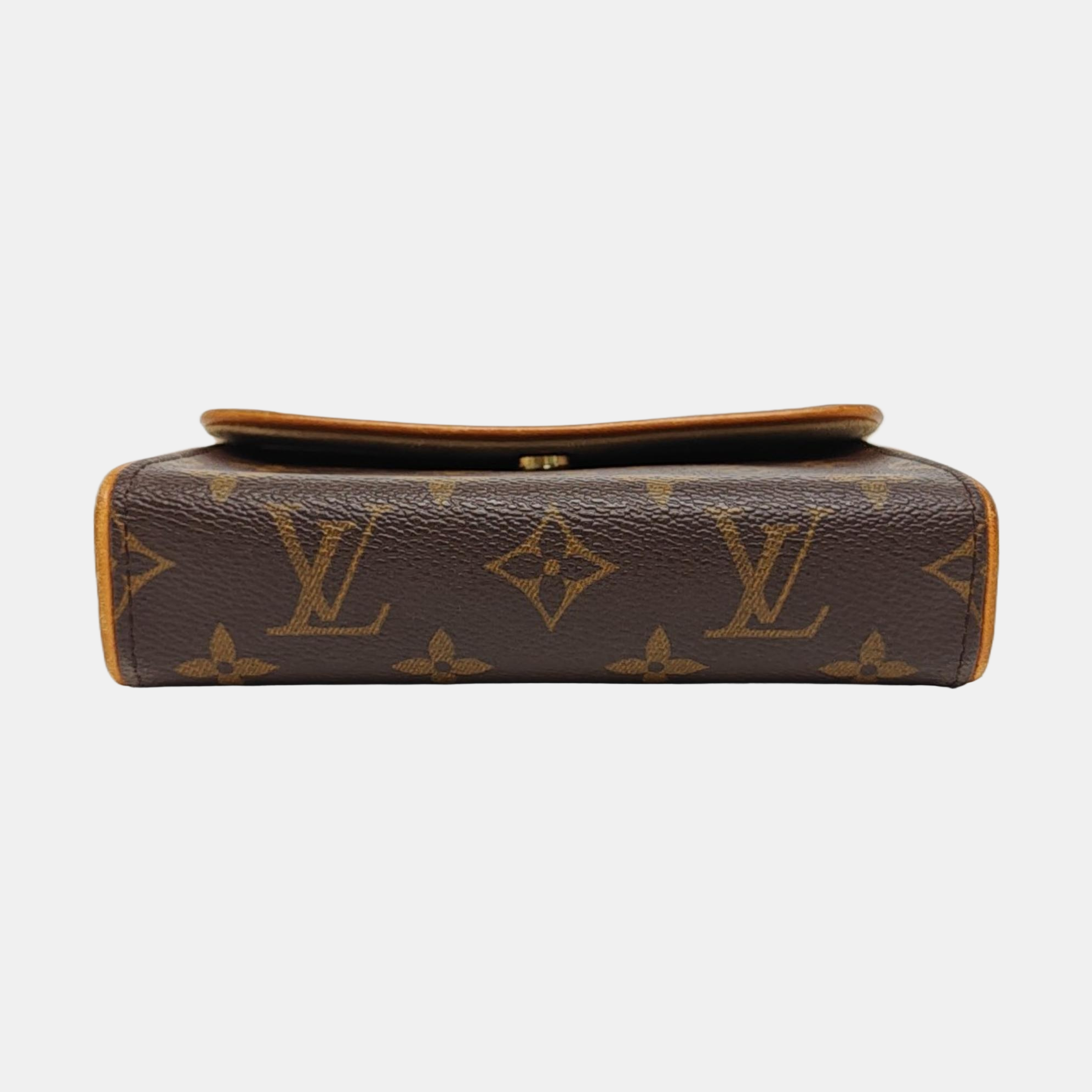 FLORENTINE Monogram Coated Canvas Brown