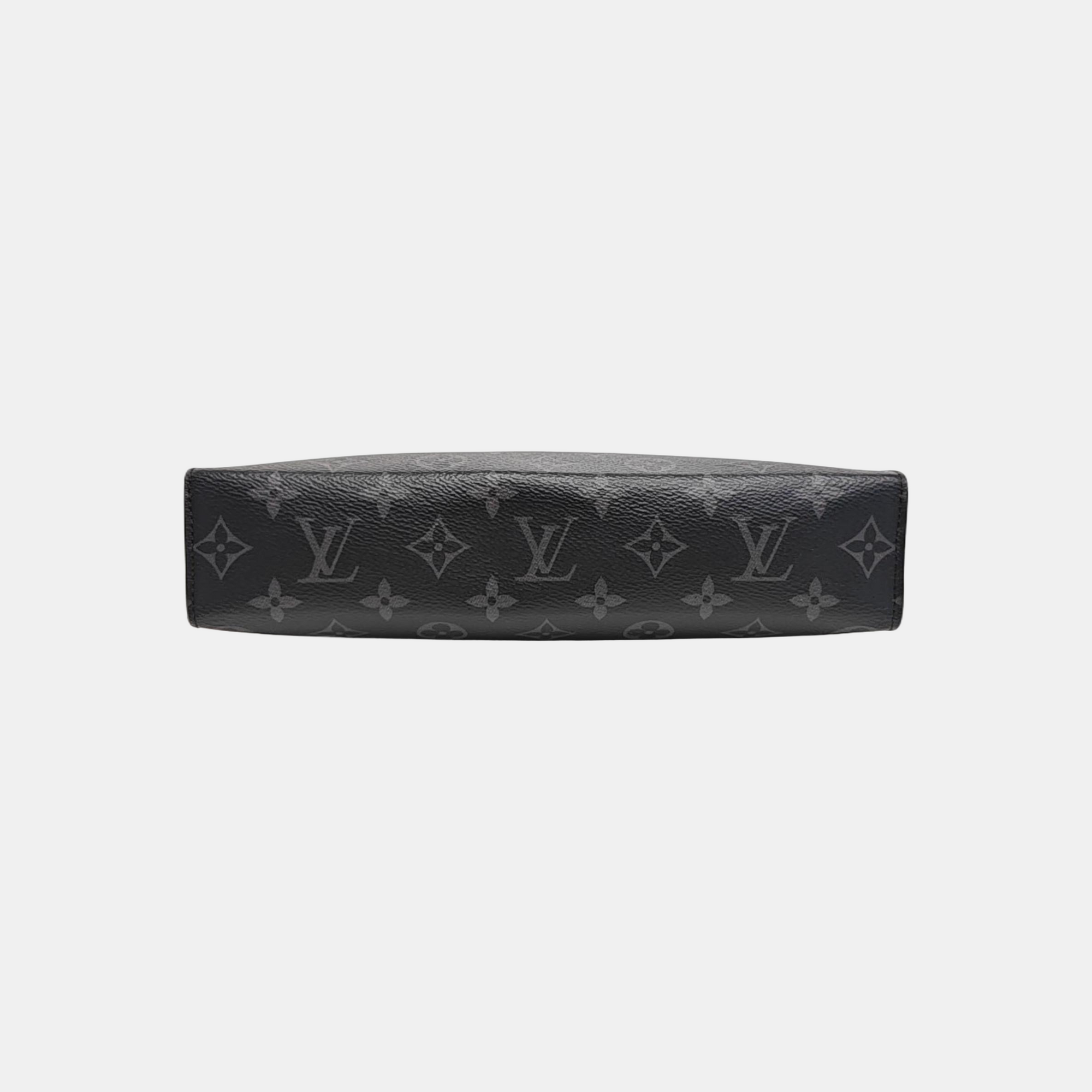 Pochette Voyag MM Monogram Coated Canvas Black