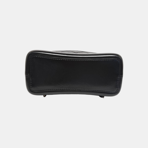 GABRIELLE Small Quilted Calfskin Black