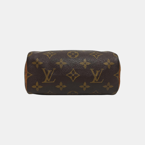 SPEEDY Nano Monogram Coated Canvas Brown
