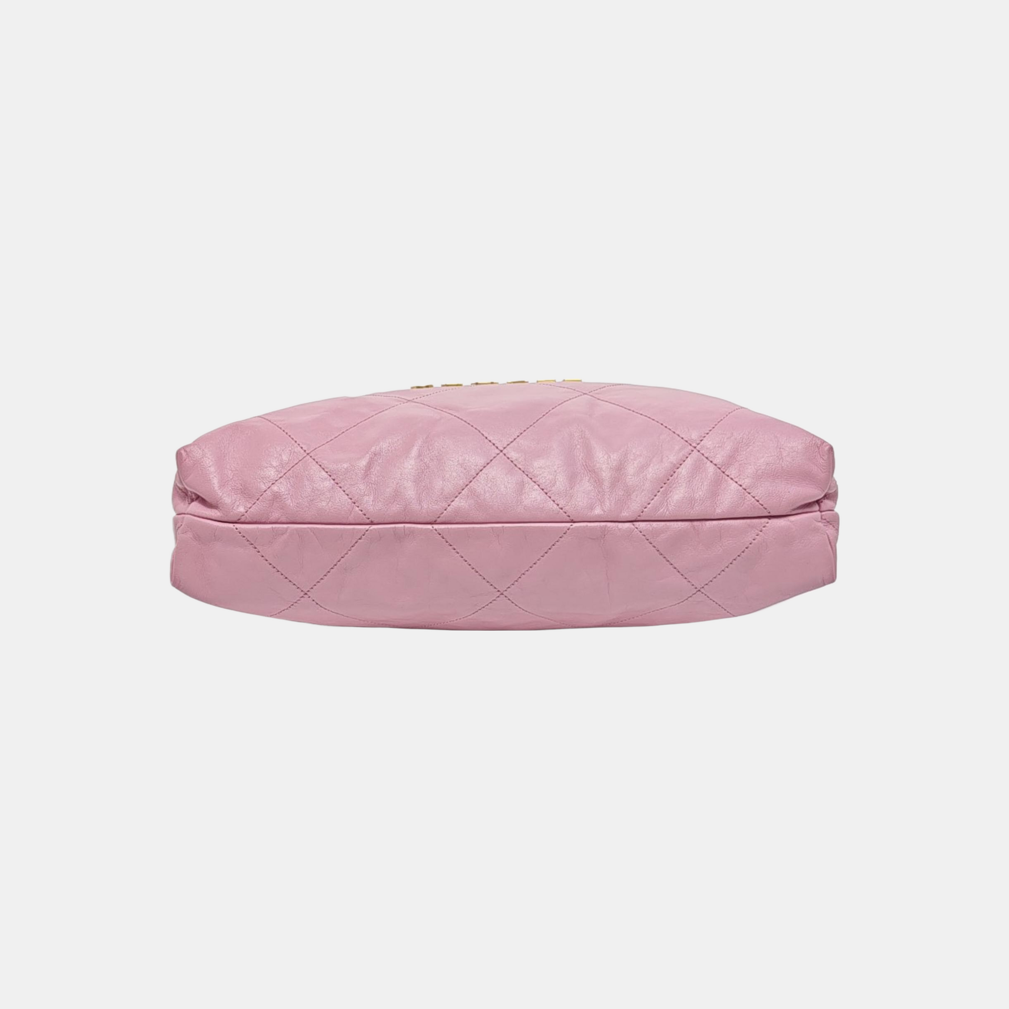 CHANEL 22 Medium Quilted Calfskin Pink