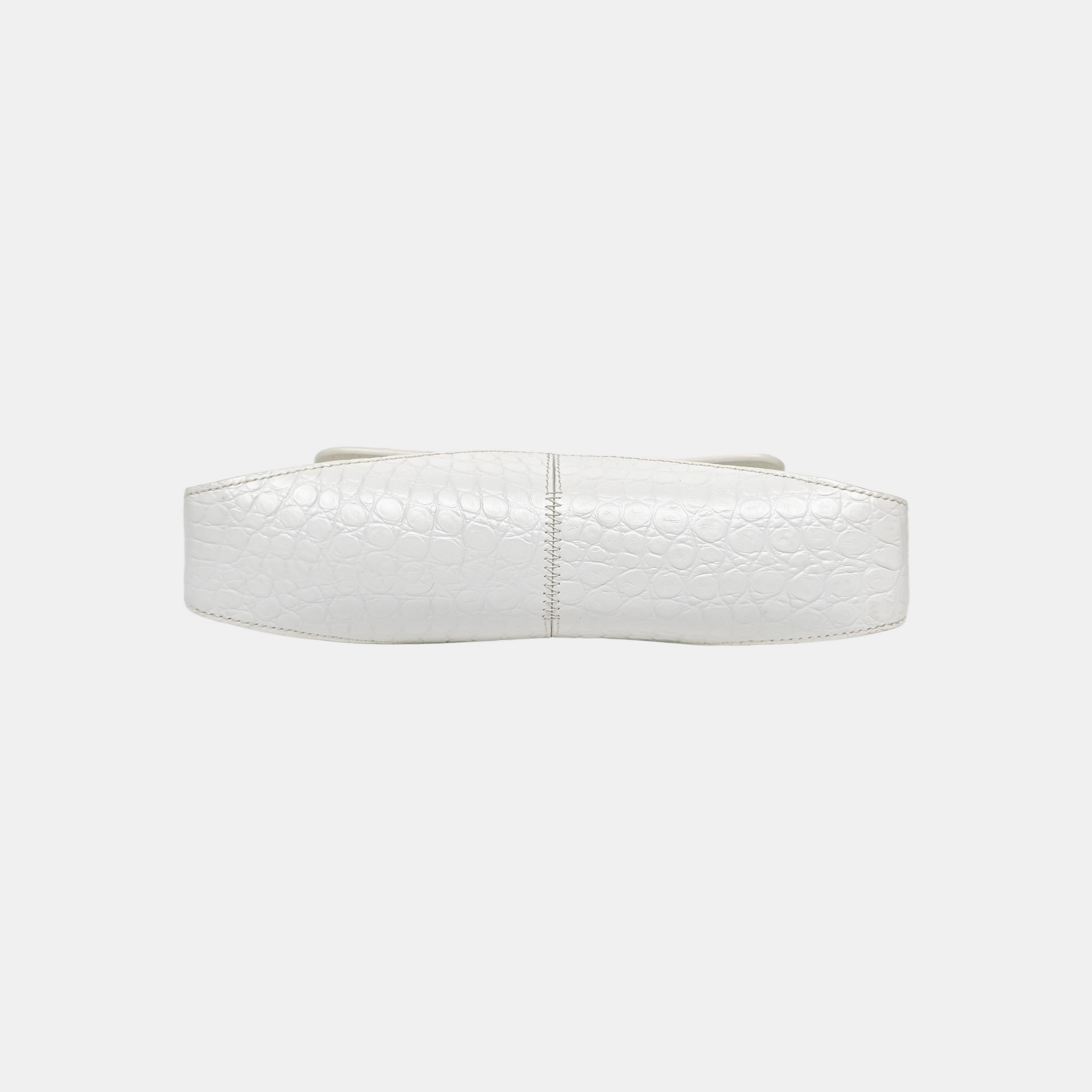 Calfskin Shoulder Bag White
