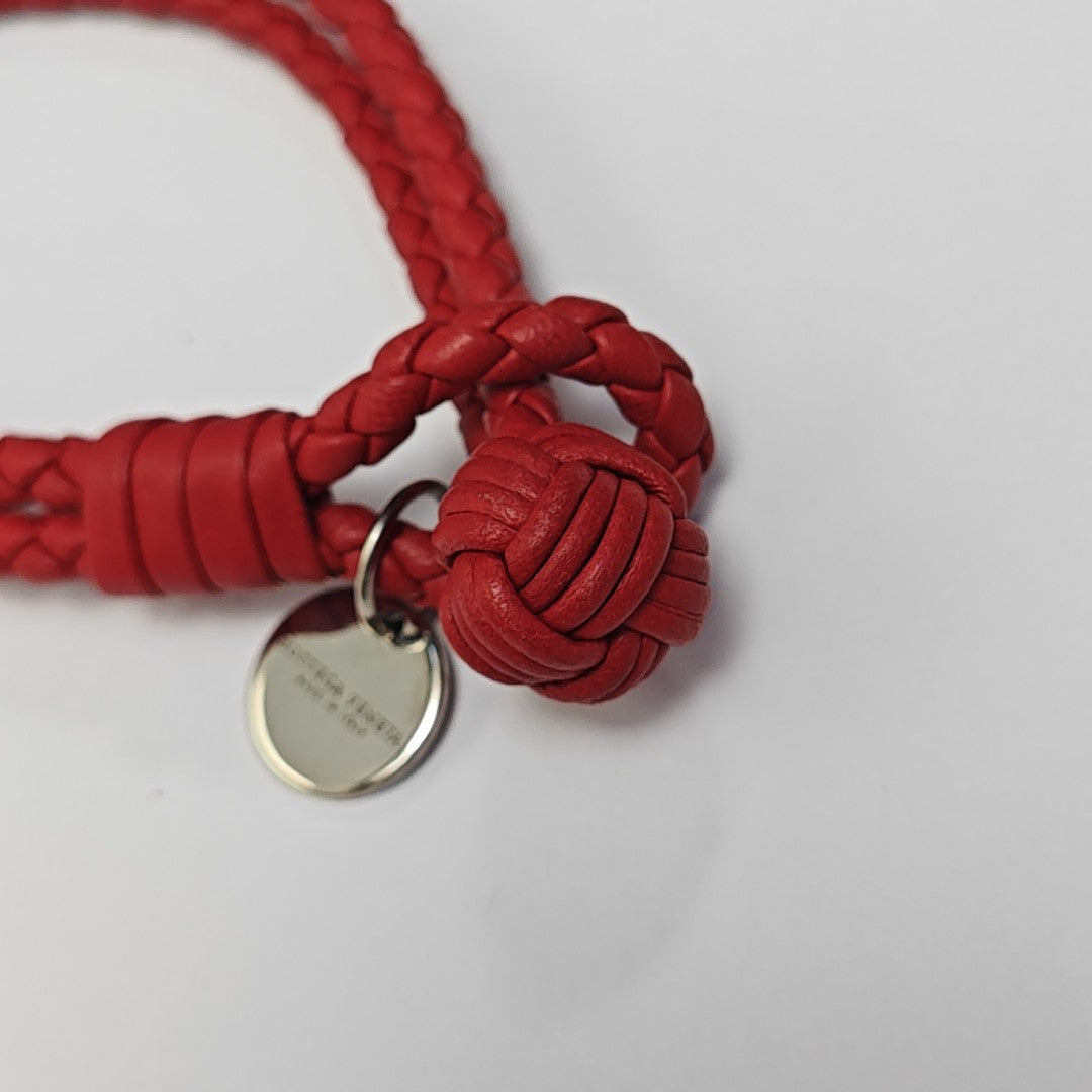 Leather Red Bangle