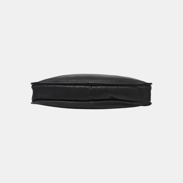 Calfskin Top Handle Bag Black