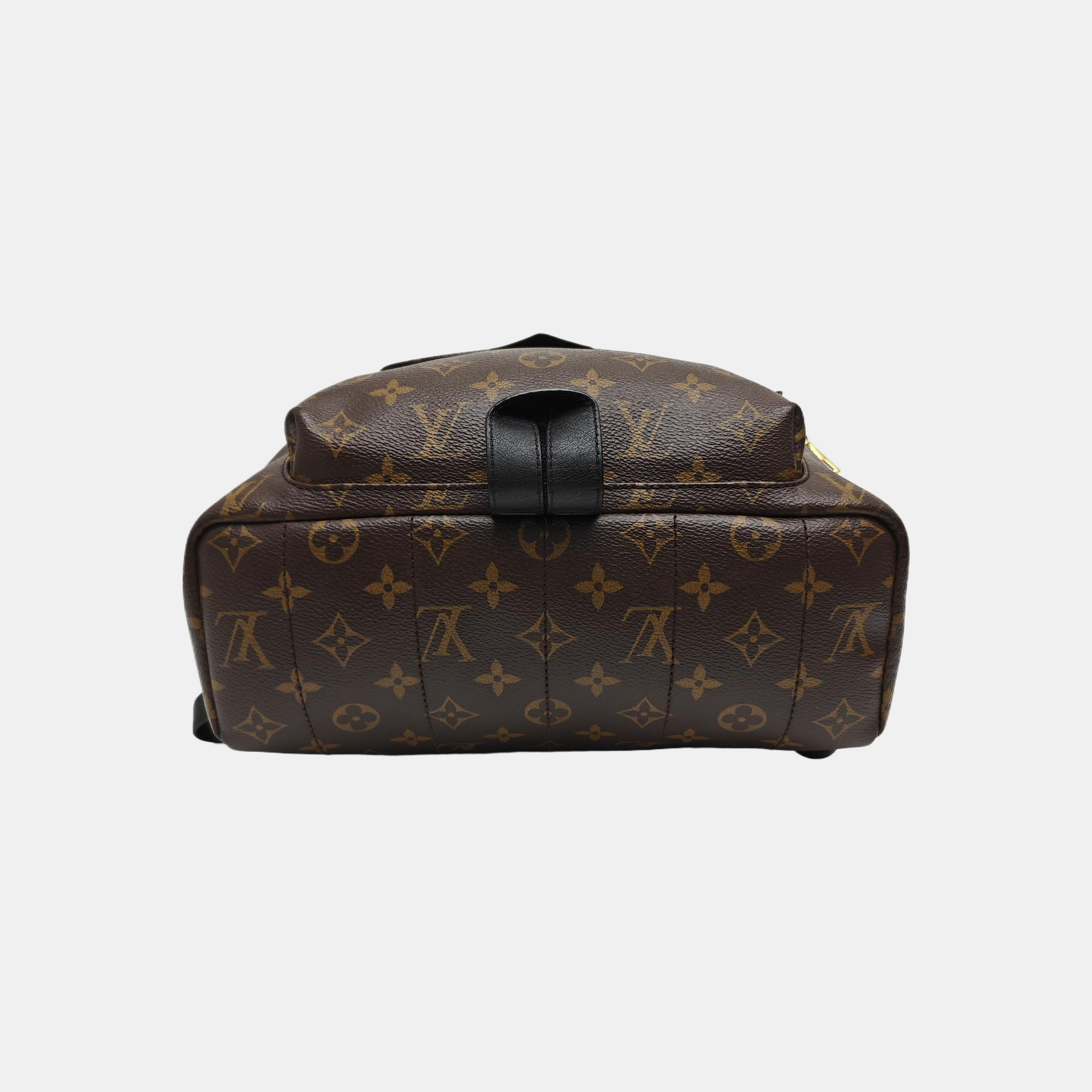 Monogram Coated Canvas Backpack Brown
