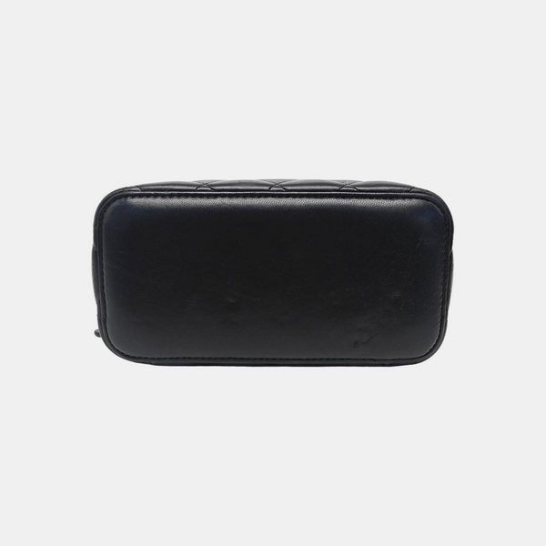 Quilted Lambskin Shoulder Bag Black