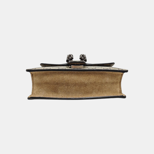 Dionysus Mini Monogram Coated Canvas Beige