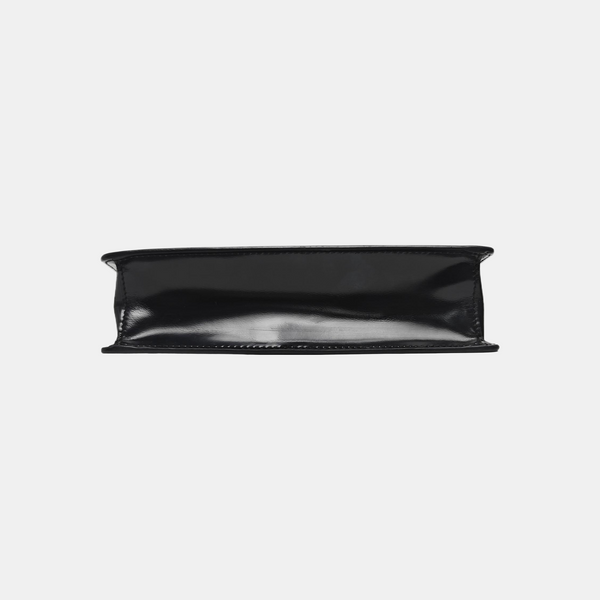 Calfskin Top Handle Bag Mini Black