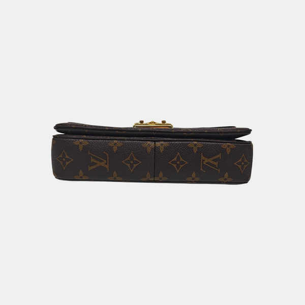 MARCEAU Monogram Coated Canvas Brown