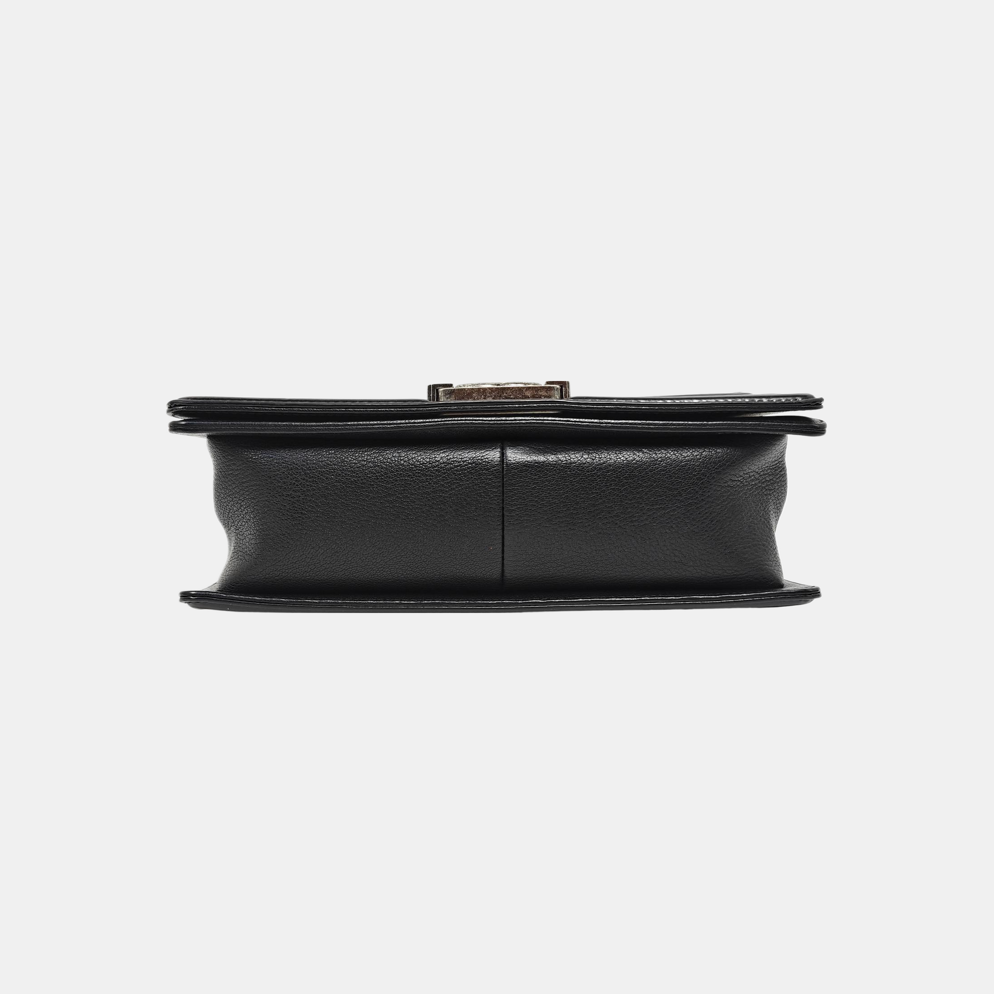 BOY CHANEL Medium Quilted Lambskin Black