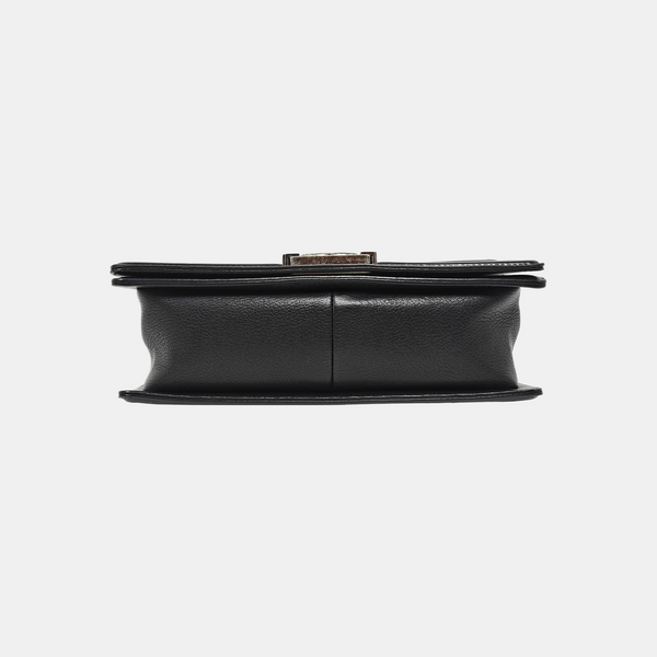 BOY CHANEL Medium Quilted Lambskin Black
