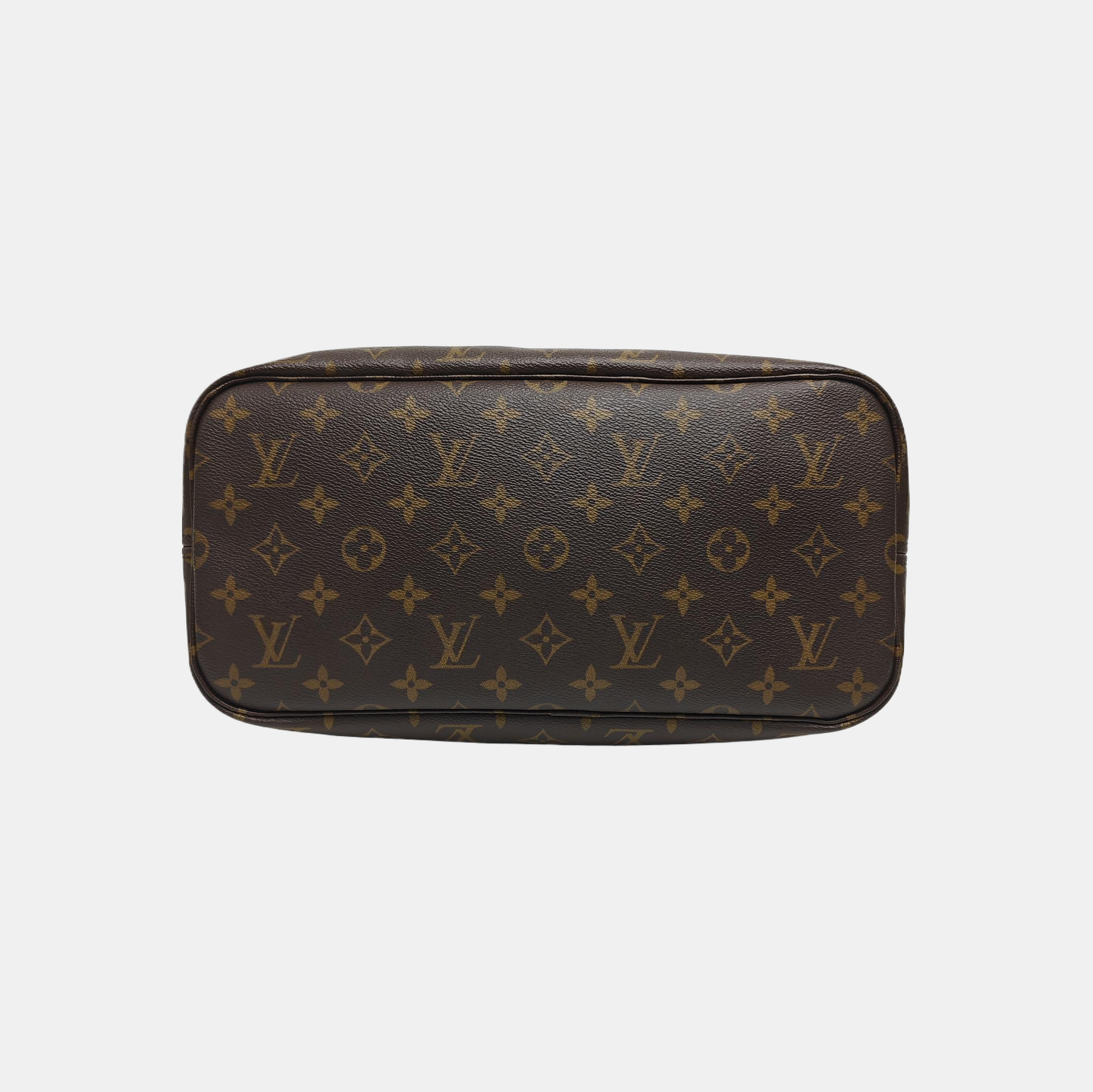 NEVERFULL MM Monogram Coated Canvas Brown