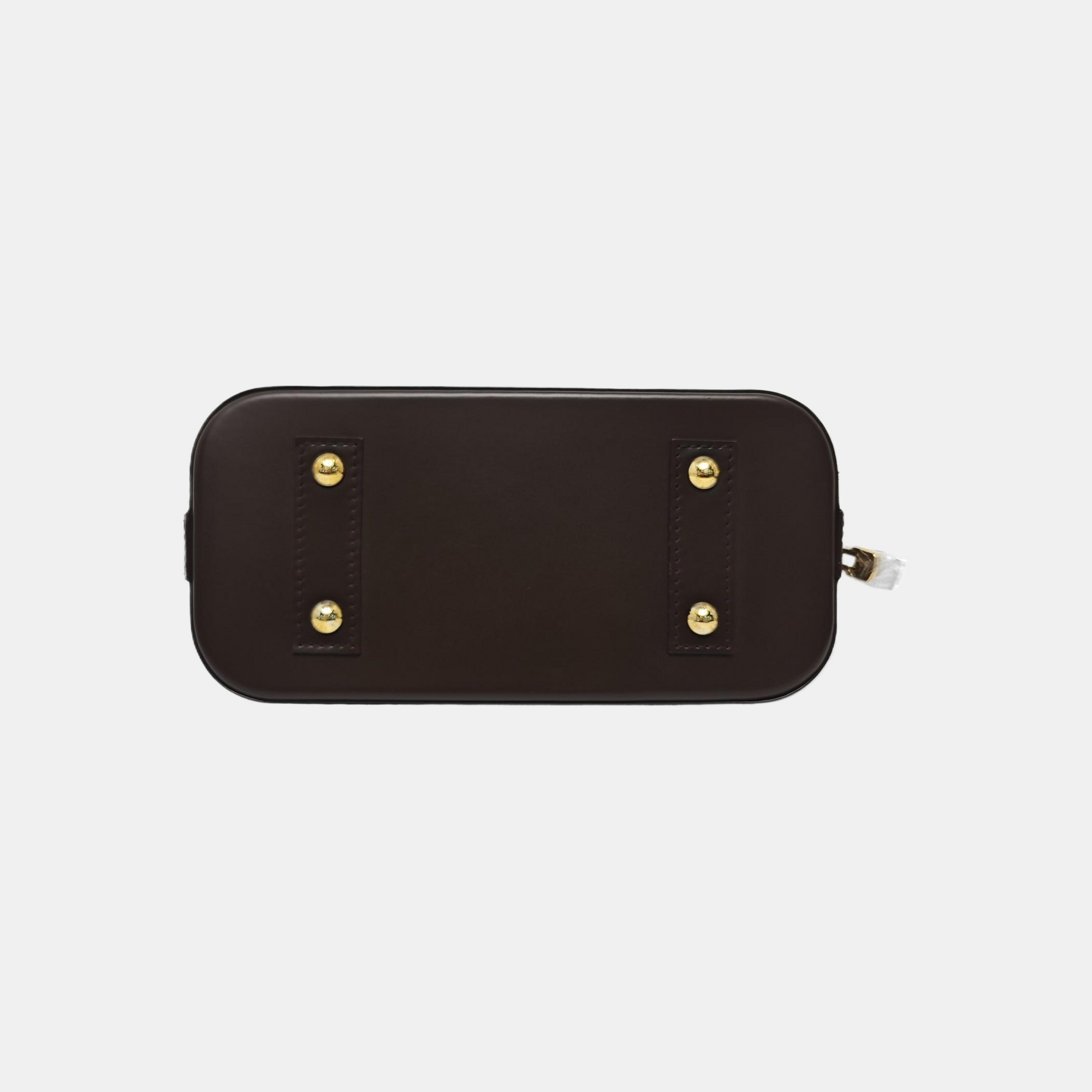 ALMA BB Damier Ebene Coated Canvas Brown