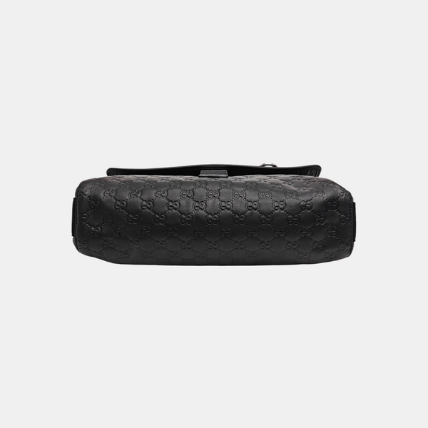 Monogram Calfskin Shoulder Bag Black