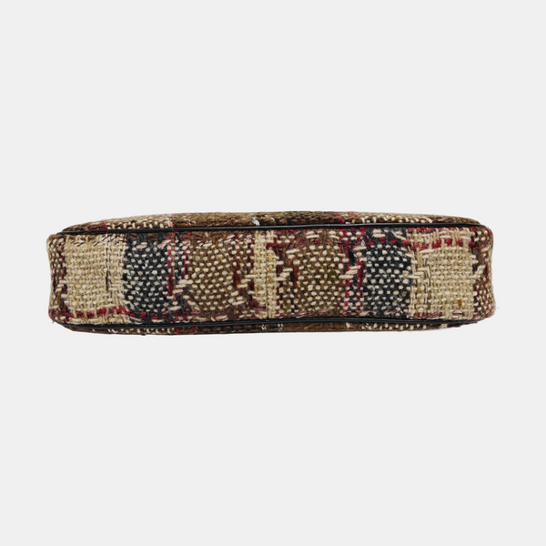 Wool Top Handle Bag Multicolor