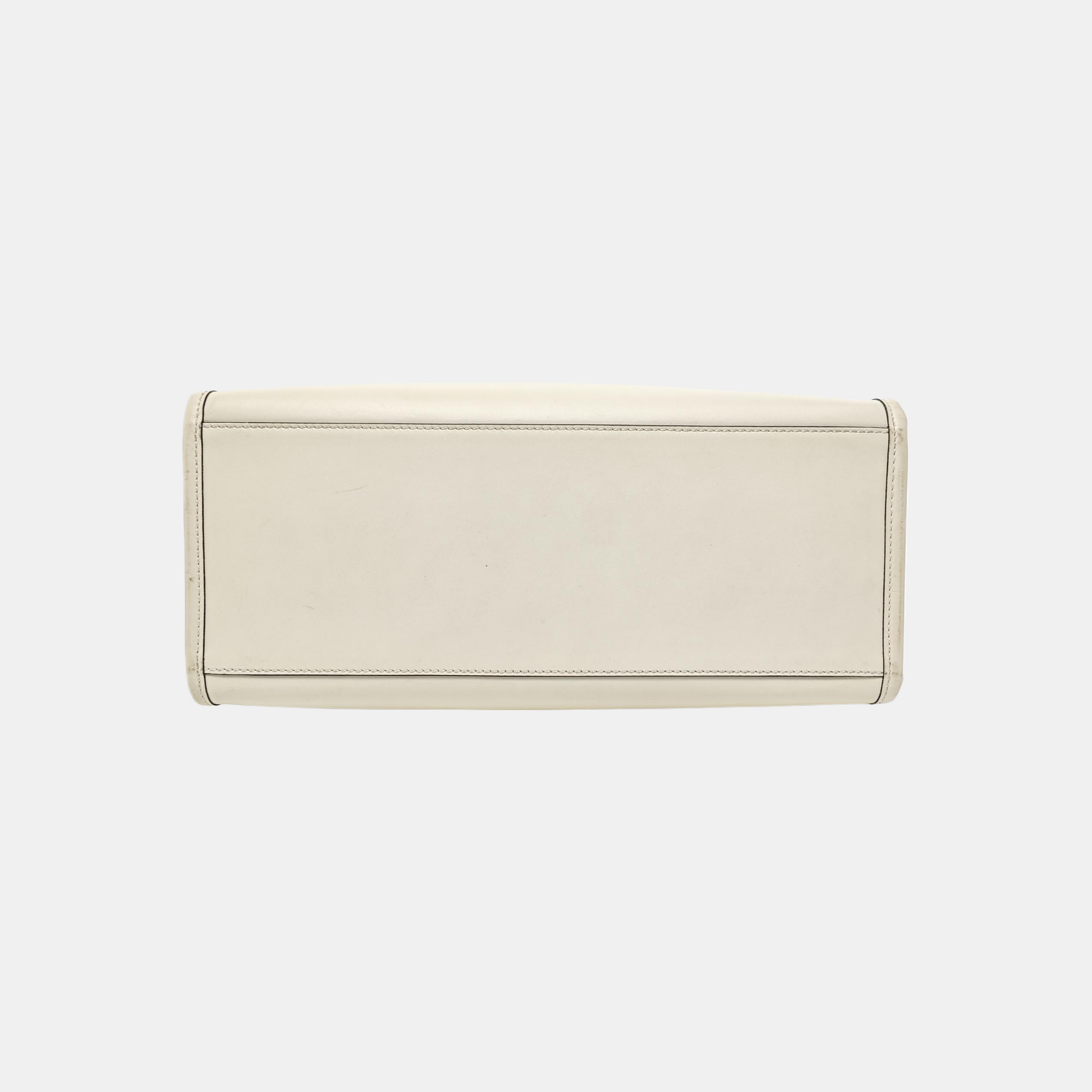 Sunshine Medium Calfskin White