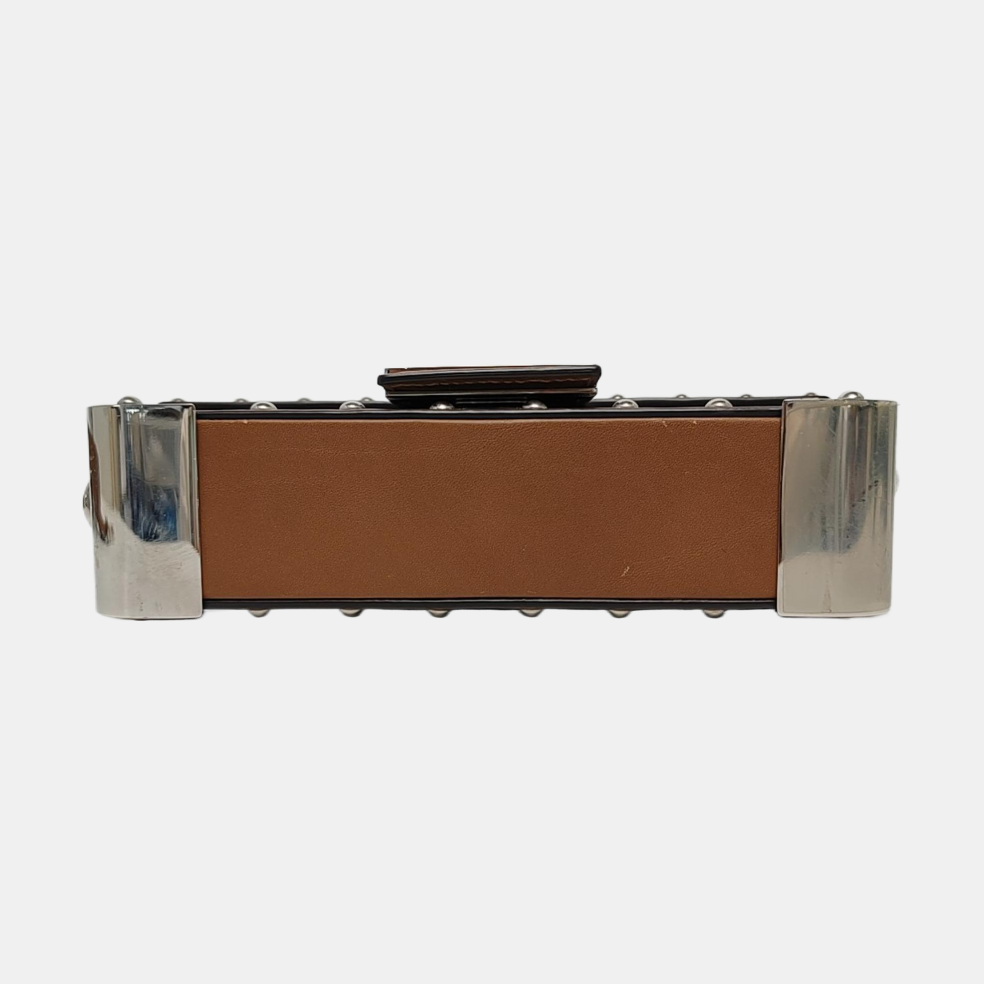 Baguette Trunk Calfskin Brown