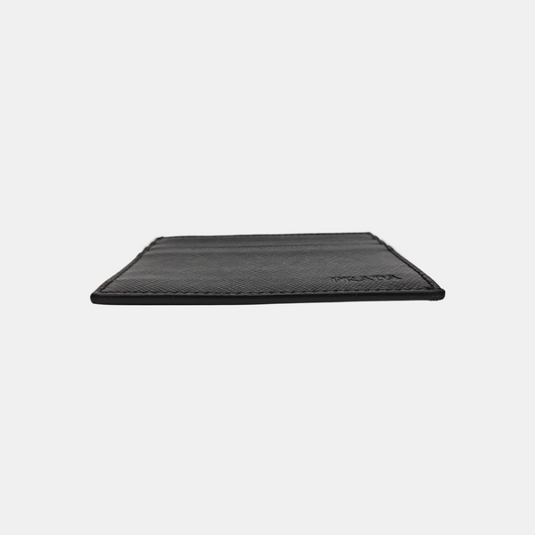 Saffiano Calfskin Card Holder Black