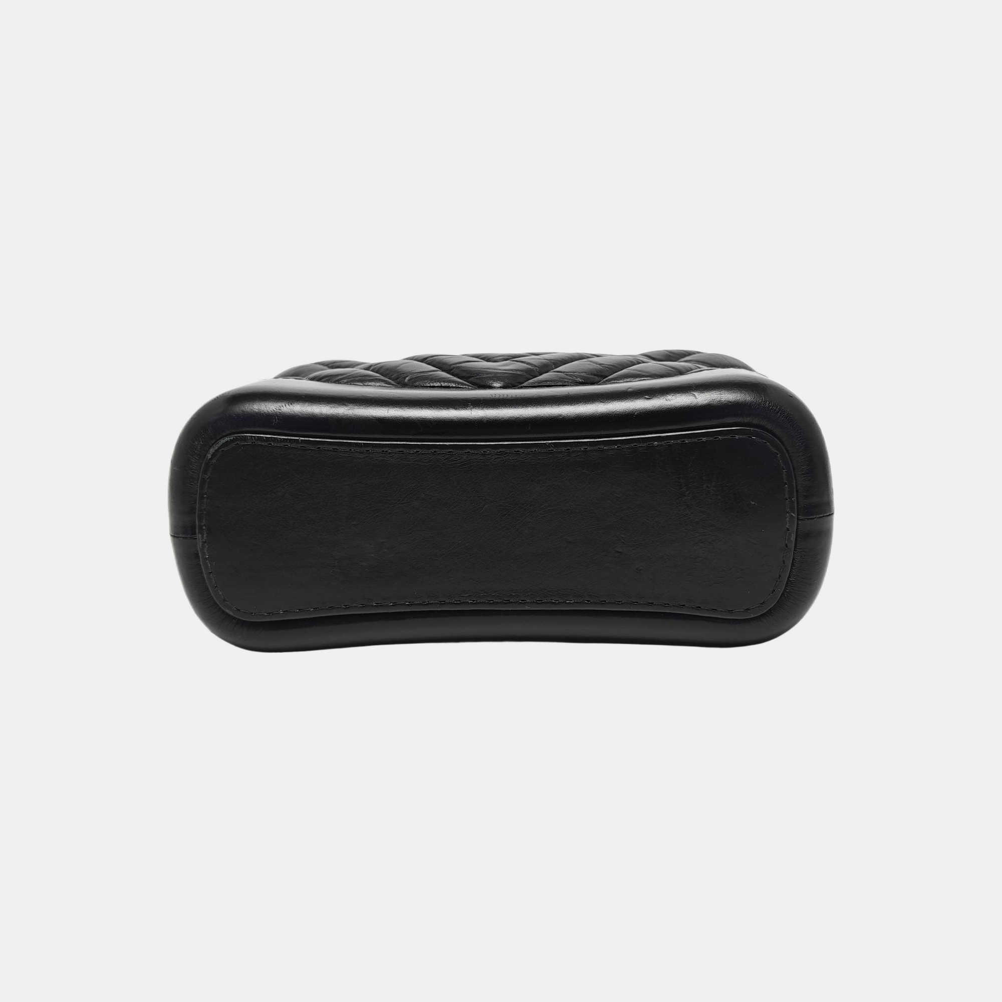 Authenticated pre-owned  GABRIELLE Small Quilted Calfskin Black - Shoulder Bag at Looply