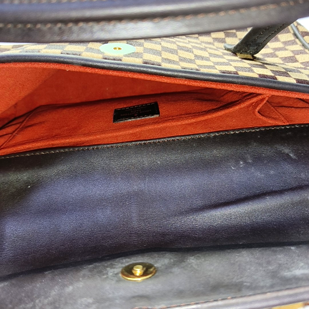 LIONNE Damier Ebene Horsehair Brown