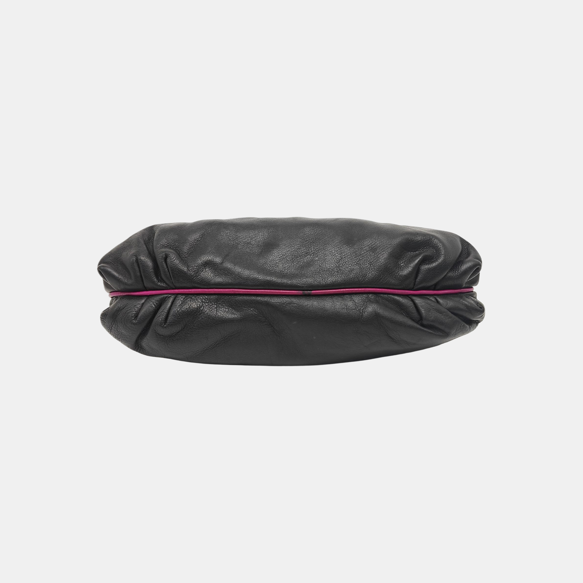 Calfskin Top Handle Bag Black