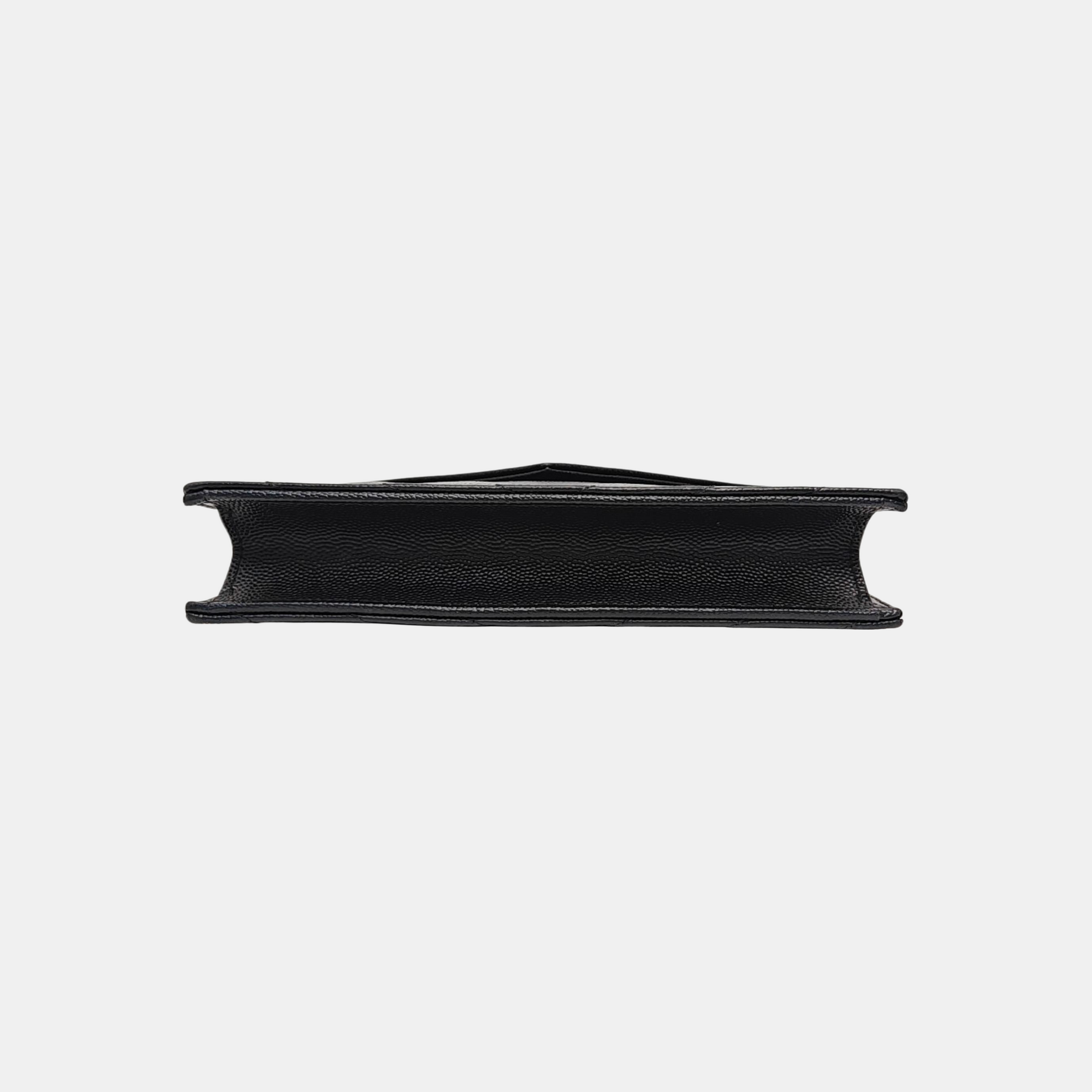 MONOGRAM Chevron Calfskin Black