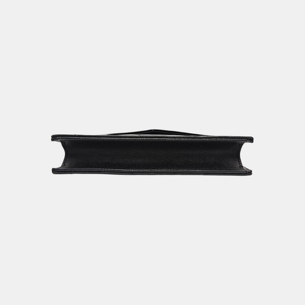 MONOGRAM Chevron Calfskin Black