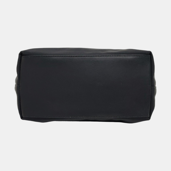 Fabric Top Handle Bag Black