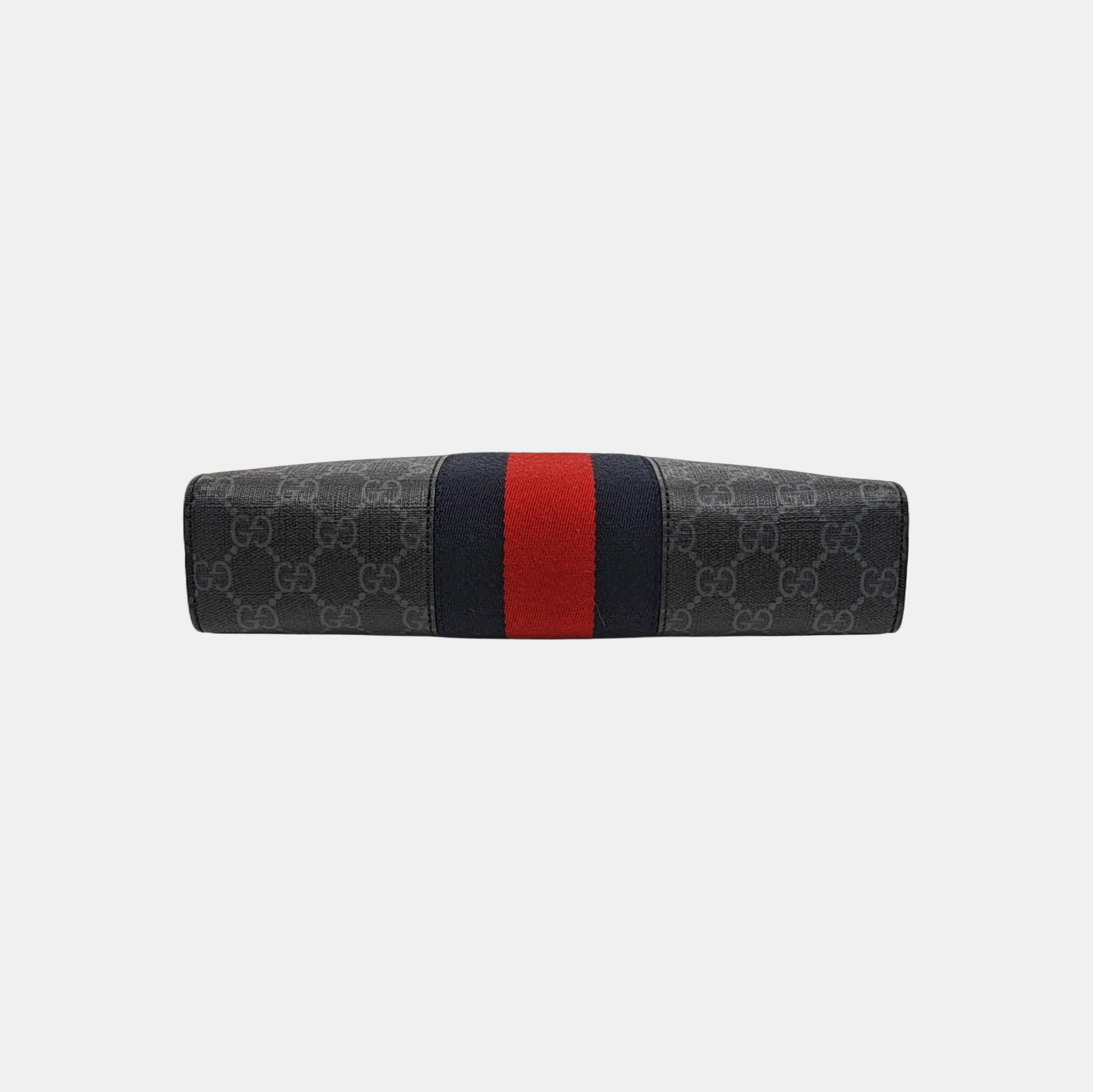 GG Supreme Monogram Coated Canvas Gray