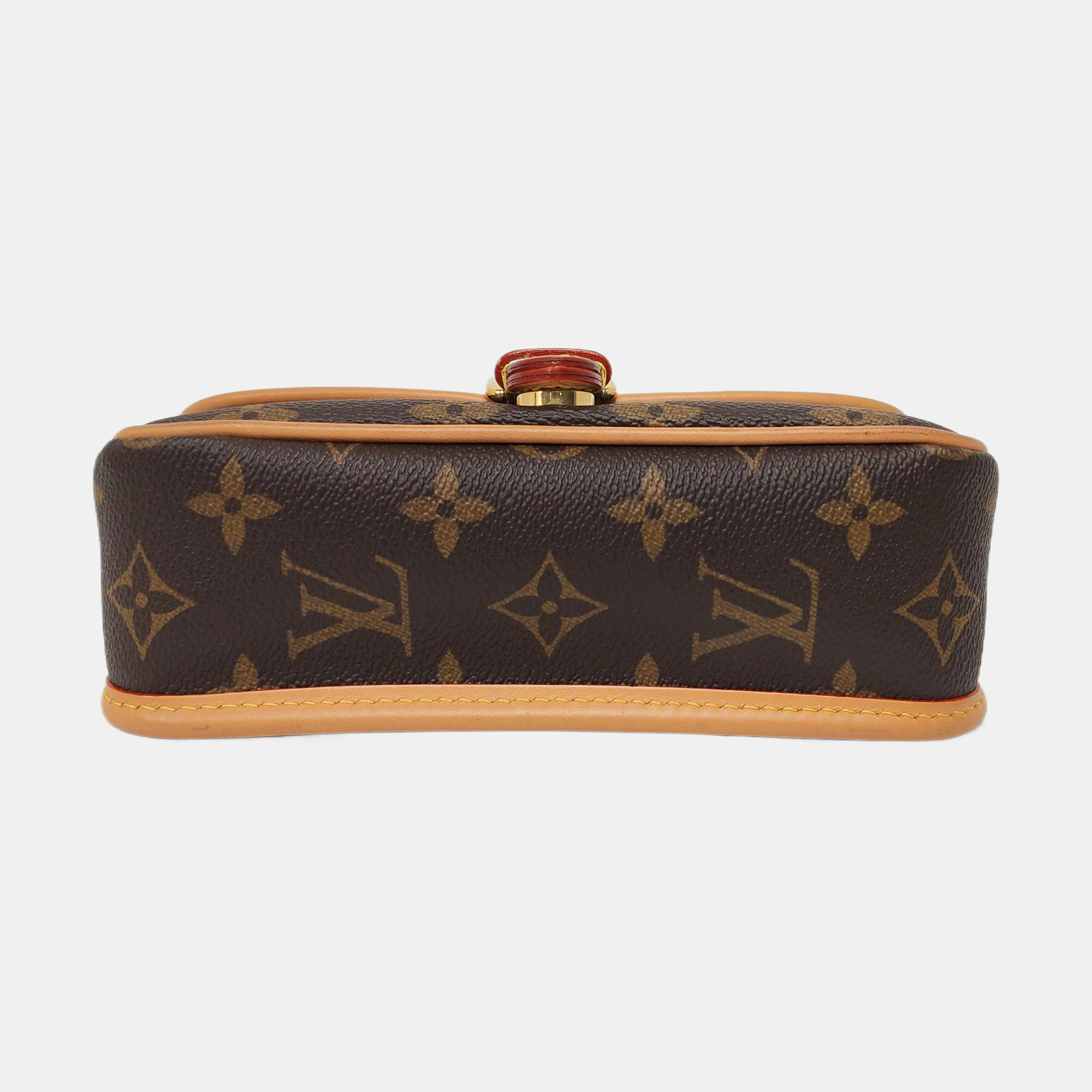 DIANE Nano Monogram Coated Canvas Brown