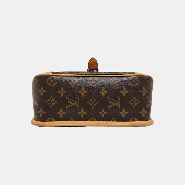 DIANE Monogram Coated Canvas Brown