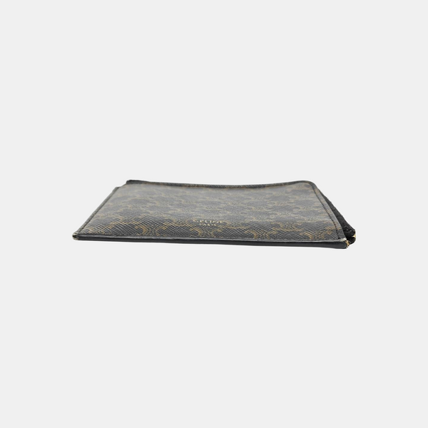 Coated Canvas Card Holder Black